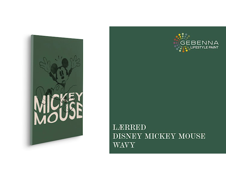 Lærred Disney Mickey Mouse Wavy